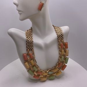 Elegant choker and earring set